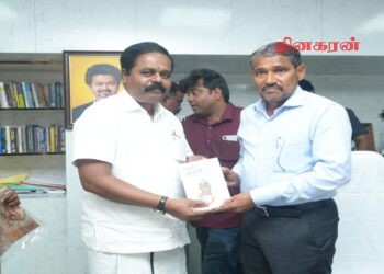 தமிழக அமைச்சர் வன்னி அரசை நேரில் சந்தித்தார் சிறீதரன் எம்.பி.!