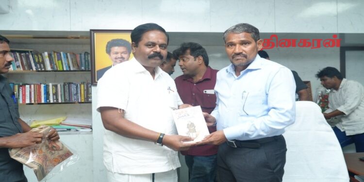 தமிழக அமைச்சர் வன்னி அரசை நேரில் சந்தித்தார் சிறீதரன் எம்.பி.!