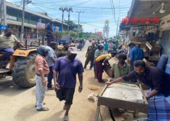 நடைபாதை வியாபாரிகளை அகற்றும் நடவடிக்கை முன்னெடுப்பு.!