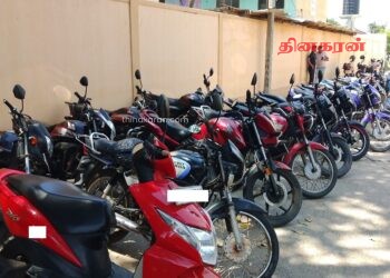 போக்குவரத்து சட்ட விதிகளை மீறியவர்களின் 33 மோட்டார் சைக்கிள்கள் மீட்பு-சாய்ந்தமருது பகுதியில் சம்பவம்