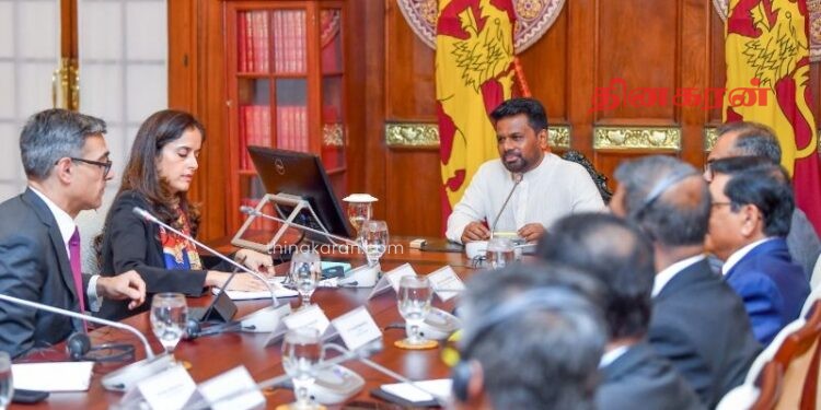 IMF தூதுக் குழுவினருக்கும் ஜனாதிபதி அனுர குமார திஸாநாயக்கவிற்கும் இடையில் சந்திப்பு