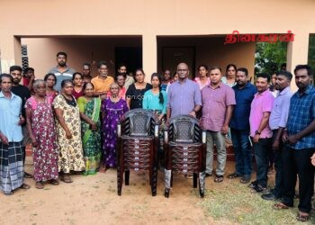 கங்கன்குளம் ஶ்ரீ சுப்ரமணியம் சனசமூக நிலையத்திற்கு சத்தியலிங்கம் எம்பியால் தளபாடங்கள் வழங்கிவைப்பு.