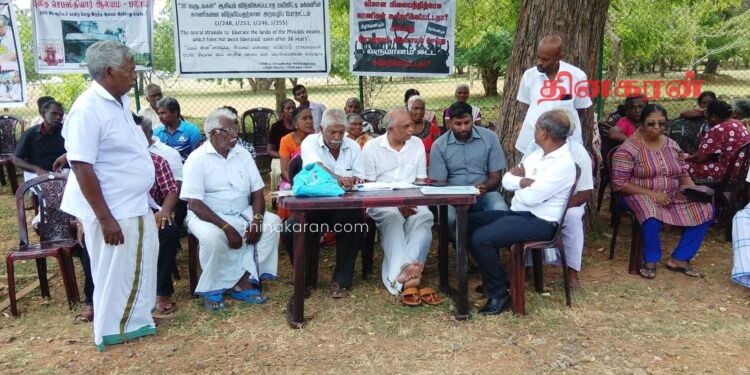 வலி. வடக்கு உயர் பாதுகாப்பு வலயக் காணிகளை விடுவிக்கக் கோரி உரிமையாளர்கள் போராட்டம்!