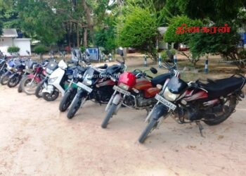 திடீர் சோதனையில் சிக்கிய மோட்டார் சைக்கிள்கள்.!