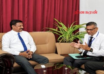 யாழ். அரச அதிபருடன் யாழ்ப்பாண உள்நாட்டு இறைவரித் திணைக்கள பிராந்திய ஆணையாளர் சந்திப்பு.!