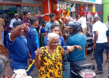 யாழில் யாசகம் பெற்றோரை அகற்றிய பொலிஸார்.!