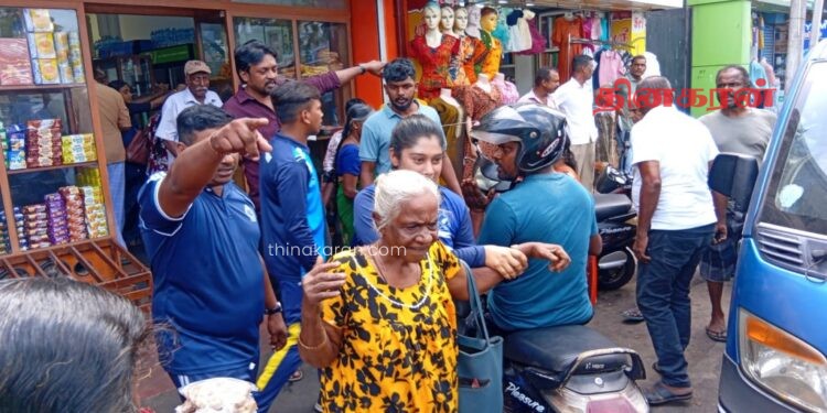 யாழில் யாசகம் பெற்றோரை அகற்றிய பொலிஸார்.!