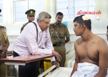 நீர்கொழும்பு சிறைச்சாலை மோதலில் காயமடைந்த அதிகாரிகளை நேரில் சந்தித்த நீதியமைச்சர்.!