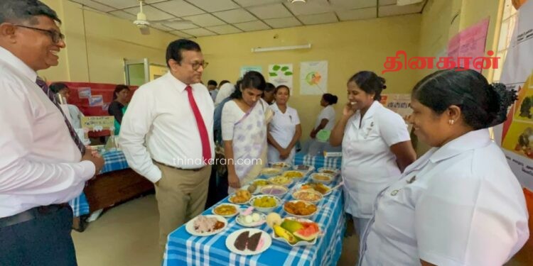 மாணவர்களுக்கு விழிப்புணர்வு ஏற்படுத்தும் வகையில் இடம்பெற்ற போசணை மாத கண்காட்சி.!
